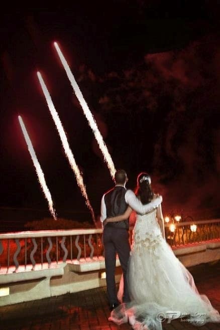 feu d'artifice de mariage